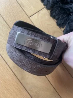 Belle ceinture GPA, marron effet brossé, neuve