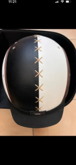 Bombe Casco noire et blanche