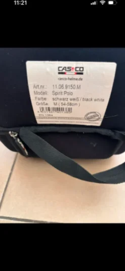 Bombe Casco noire et blanche