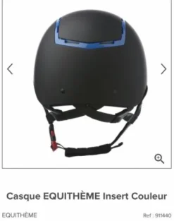 Bombe Equithème avec détails bleu