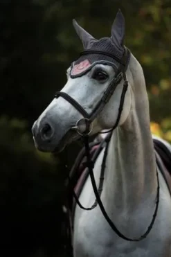 Bonnet anti-mouches DUSTY PINK - Equestrian Stockholm