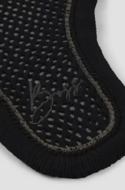 Bonnet anti-mouches Glitter Noir - Boss Equestrian - Coton respirant