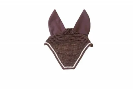 Bonnet crochet carré - HFI - oreilles élastiques