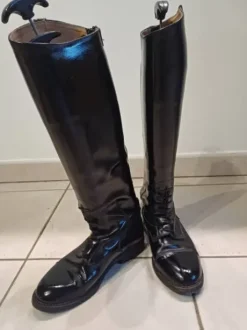 bottes cuir noires 38 Rectiligne