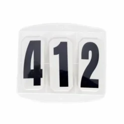 Brassard de départ 3 chiffres 11,5 x 11,5 cm - Kerbl