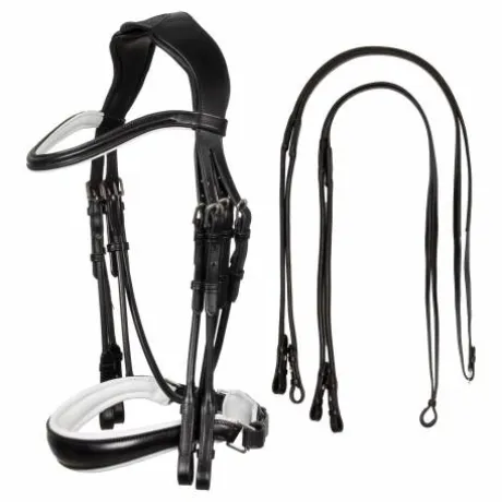 Bride ACAVALLO dressage cuir rond Giocanda