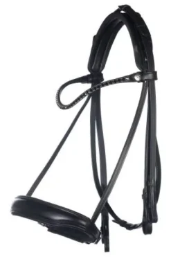Bride de dressage Grace - HKM - Cuir avec strass