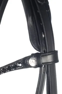 Bride de dressage Grace - HKM - Cuir avec strass