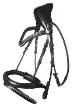 Bridon anatomique Arezzo - HKM - Cuir doux