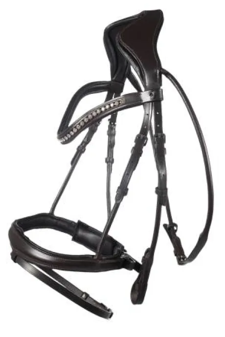 Bridon anatomique Arezzo - HKM - Cuir doux