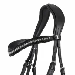 Bridon anatomique Skye - QHP - Cuir avec paillettes