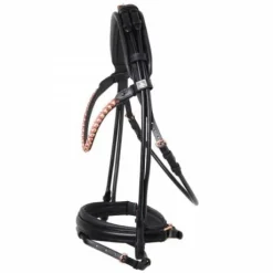 Bridon FLEUR cuir rond noir - SD Design