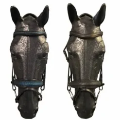 Bridon Shiny avec frontal et muserolle en crystal fabric - JMR PRO