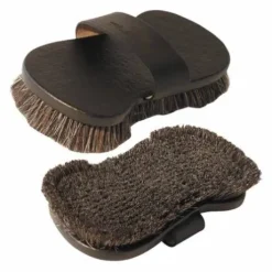 Brosse douce à poils de porc et dos en cuir - Stübben
