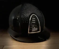 Casque CROMO 2.0 Noir Polish Chamois argent visière POLO - KEP ITALIA