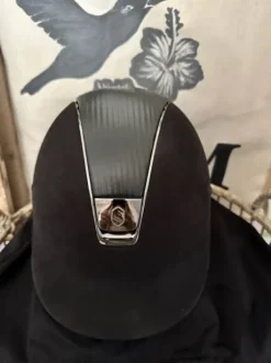 CASQUE SAMSHIELD NOIR CUIR ET ALCANTARA