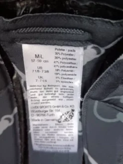 Casque Uvex peu porté 56/59