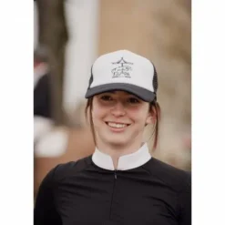 Casquette style trucker bicolore - JU & PA - Broderie glitter