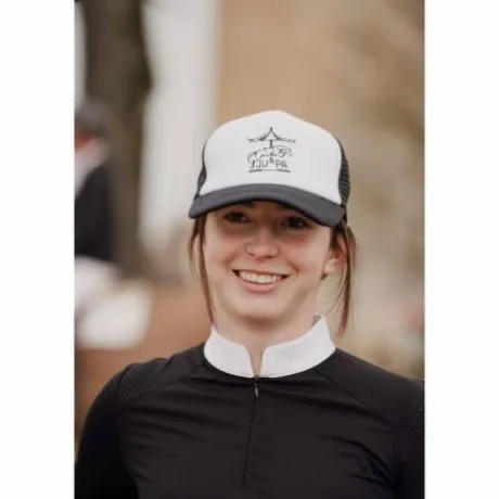 Casquette style trucker bicolore - JU & PA - Broderie glitter