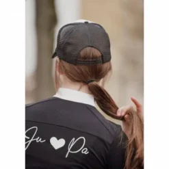 Casquette style trucker bicolore - JU & PA - Broderie glitter