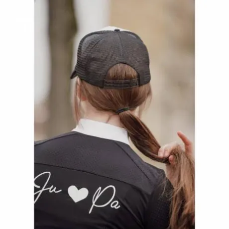 Casquette style trucker bicolore - JU & PA - Broderie glitter