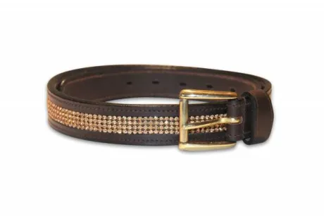 Ceinture en cuir avec strass Swarovski HFI