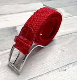 Ceinture Grand Prix Rouge/Rouge - Melca Paris