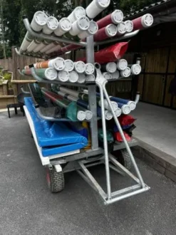 CHARIOT A BARRES - PLATEAU ALU