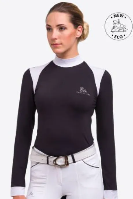Chemise de concours à manches longues BLACK JACK - Cavalliera - Coton technique