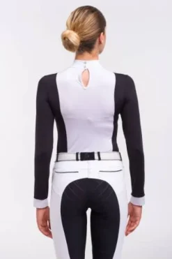 Chemise de concours à manches longues BLACK JACK - Cavalliera - Coton technique
