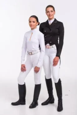 Chemise de concours à manches longues ROSE GOLD - Cavalliera - Tissu respirant