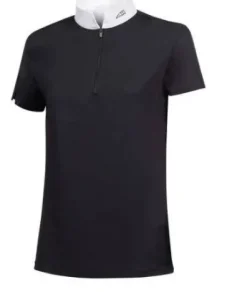 Chemise de concours Manche Courte Equiline Clarac noir