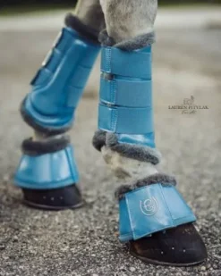 Cloches avec faux mouton Equestrian Stockholm - Parisian Blue