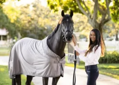 Couverture Séchante/Anti-Mouches Equestrian Stockholm - Crystal Grey