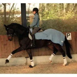 Couvre-reins polaire séchant bleu ciel - JMR