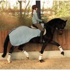 Couvre-reins polaire séchant bleu ciel - JMR