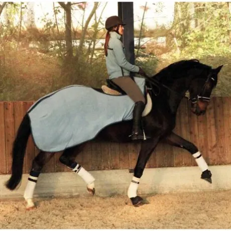 Couvre-reins polaire séchant bleu ciel - JMR