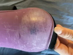 Ensemble de guêtres et protège-boulets mauves BR