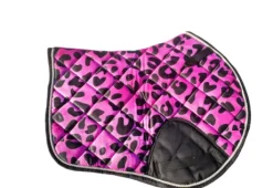 Ensemble d’équitation rose à motifs léopard