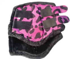 Ensemble d’équitation rose à motifs léopard