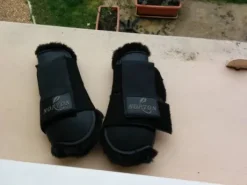 Ensemble guêtre + protège boulet moumoute noir neuf