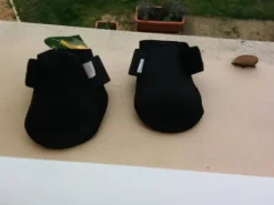 Ensemble guêtre + protège boulet moumoute noir neuf