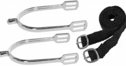 Eperons polo avec courroies - Kerbl - Acier inoxydable, nylon