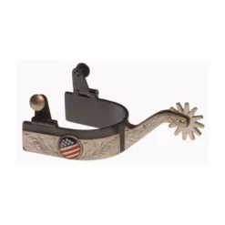 Eperons Western avec drapeau USA