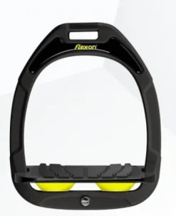 Etriers Flex On GC Noir noir jaune Incliné Grip