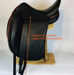 Etrivière monobrin large de Dressage - Atelier de Pravins