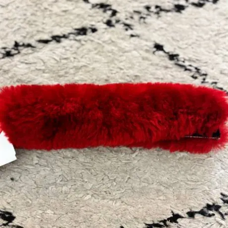 Fourreau de muserolle Rouge - mattes