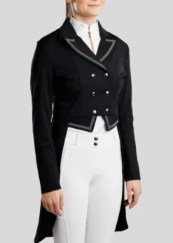 Frac long de dressage Gun Metal et Crystal - Montar - Élégance et performance