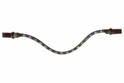 Frontal amazing - HKM - cuir avec pierres