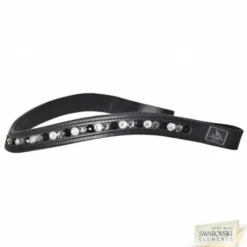 Frontal SWAROVSKI Noir mix Cuir noir - SD Design
